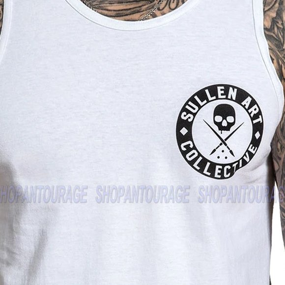 Sullen Summer White SCM3216 Tank Top For Men - Picture 4 of 5
